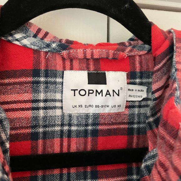 Plaid Shirt Zip-Up with Hood - Picture 2 of 2